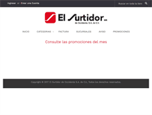 Tablet Screenshot of elsurtidor.com